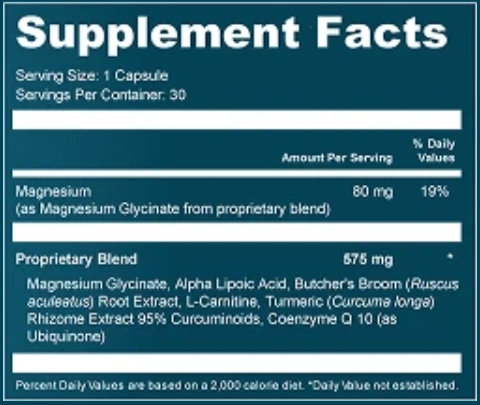 Sciatilief Supplement Facts