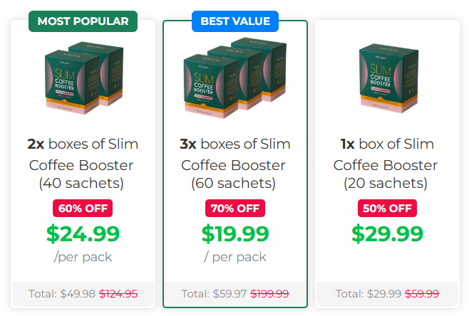 Wellaray Slim Coffee Booster Price